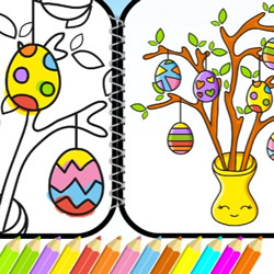 Colorir desenhos da Páscoa em COQUINHOS